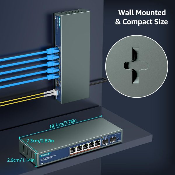 YuanLey 7 Port 2.5G Ethernet Switch-4