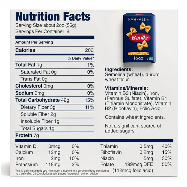 Barilla Farfalle Pasta Non-GMO Kosher Certified 12 Boxes-1