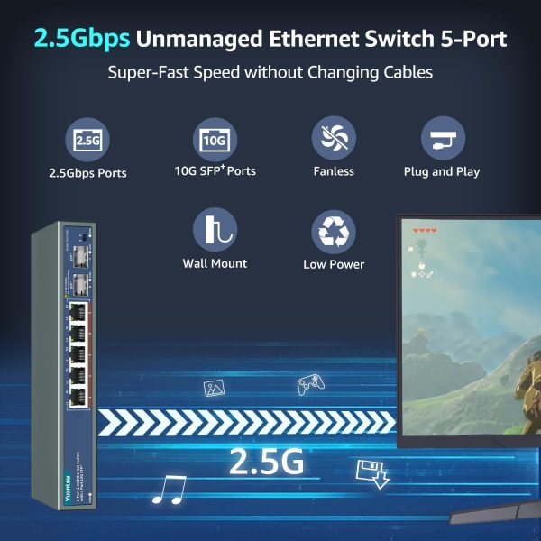 YuanLey 7 Port 2.5G Ethernet Switch-1