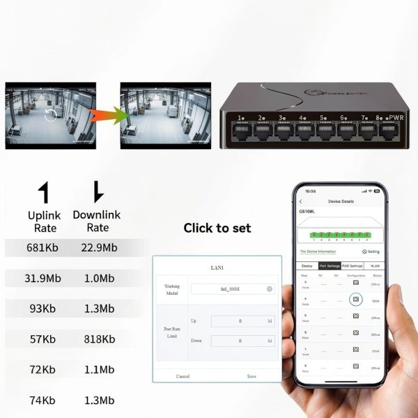 STEAMEMO 8 Port Gigabit Ethernet Switch-3