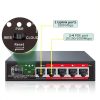 Gigabit PoE Switch STEAMEMO Metal Case 5 Port-5