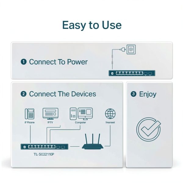 TP-Link PoE Switch 8 Port 62W Metal Gigabit-5