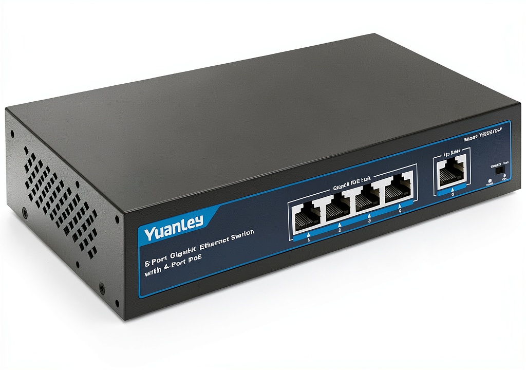 YuanLey 18 Port PoE Switch Metal Design