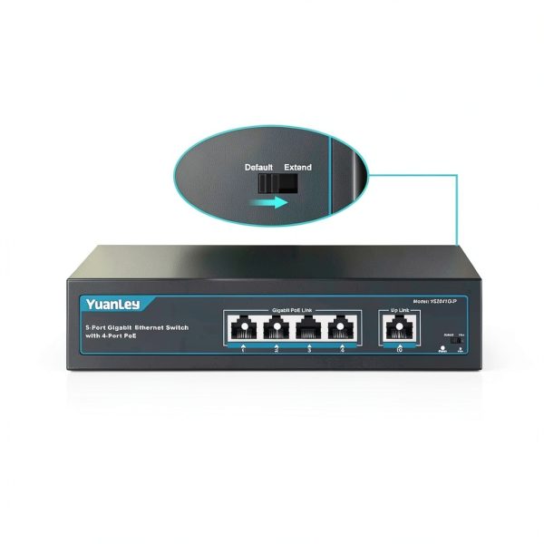 YuanLey 18 Port PoE Switch Metal Design 1000Mbps-2