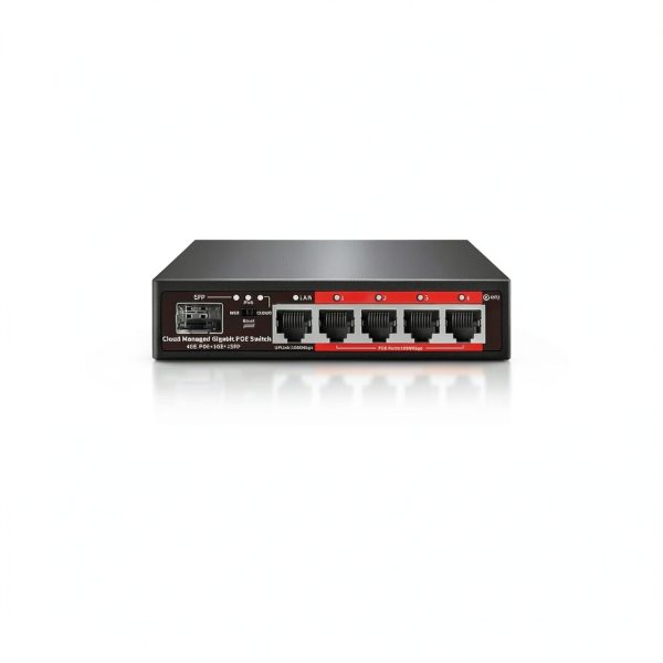 Gigabit PoE Switch STEAMEMO Metal Case 5 Port-8