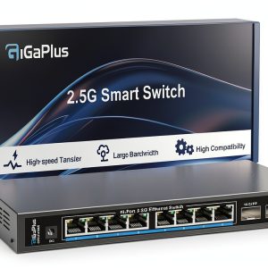 GiGaPlus 2.5G Unmanaged Switch Metal Case 8 Port-0