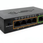 BV-Tech PoE Switch 4-Port Metal Housing with Hi-PoE-0