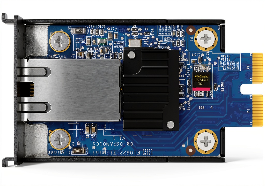 Synology E10G22-T1-Mini installed in a media studio rack