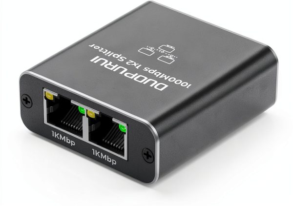Ethernet Splitter Duopurui Gigabit Alloy Adapter-0