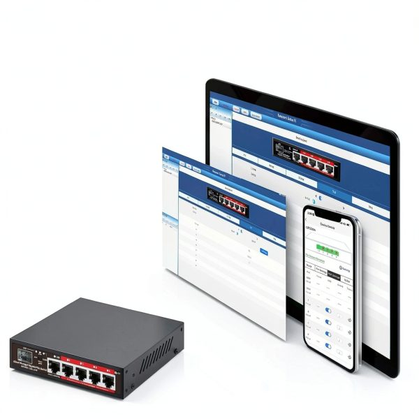 Gigabit PoE Switch STEAMEMO Metal Case 5 Port-6