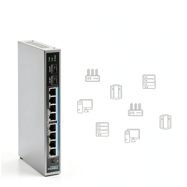 GiGaPlus 2.5G Unmanaged Switch Metal Case 8 Port-4