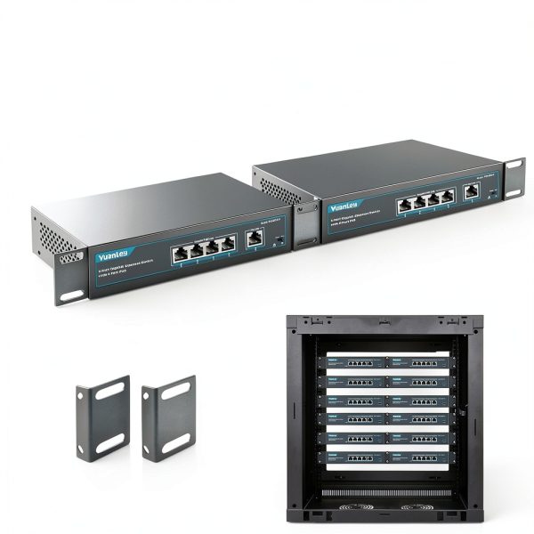 YuanLey 18 Port PoE Switch Metal Design 1000Mbps-4