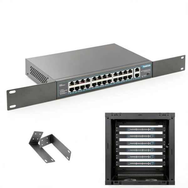 YuanLey PoE Switch 26 Port Metal Design Business-4