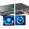 YuanLey PoE Switch 26 Port Metal Design Business-5