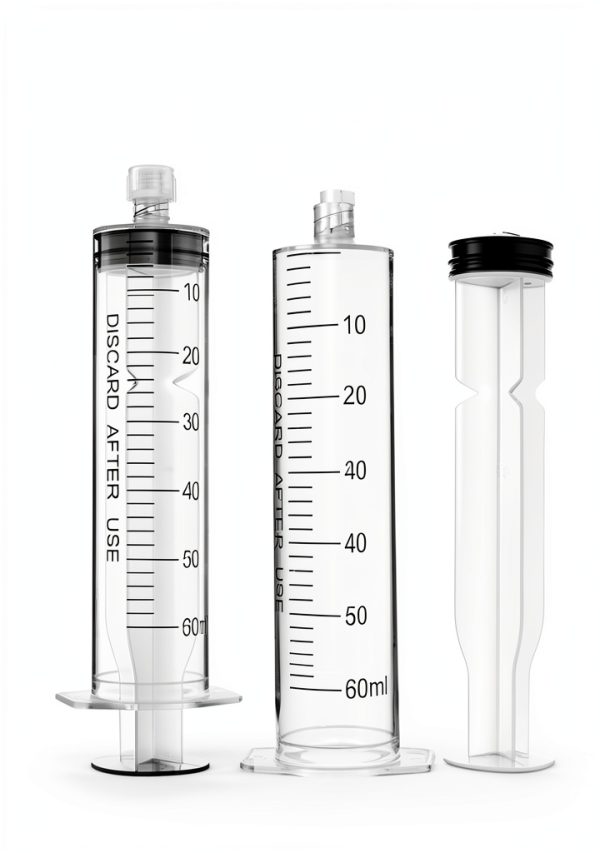 Luer Lock Syringe 60ml - Sterile Disposable Syringes without Needles (10 Pack), Individual Sealed Packaging-2