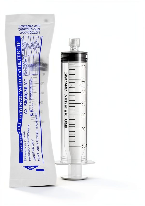 Luer Lock Syringe 60ml - Sterile Disposable Syringes without Needles (10 Pack), Individual Sealed Packaging-6