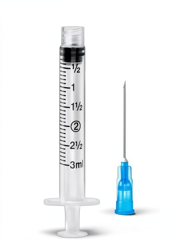 3ml Sample Syringe 23Ga 1.5in Luer Lock Vitaheal Pack of 100-1