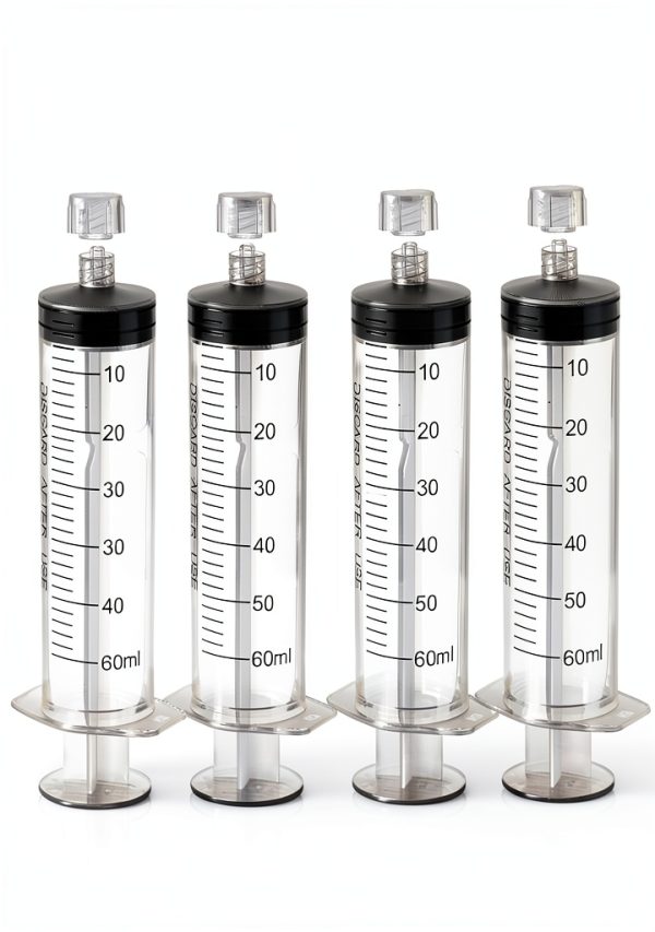 Luer Lock Syringe 60ml - Sterile Disposable Syringes without Needles (10 Pack), Individual Sealed Packaging-0