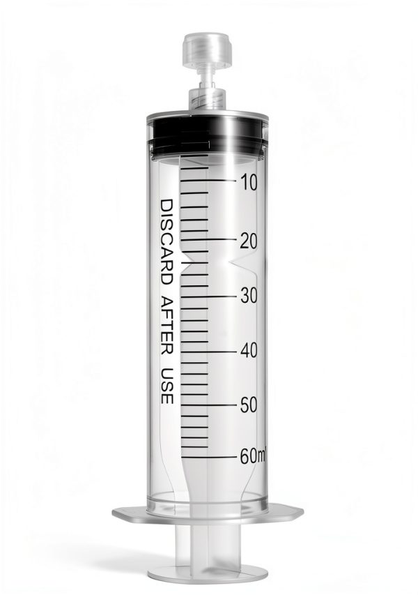 Luer Lock Syringe 60ml - Sterile Disposable Syringes without Needles (10 Pack), Individual Sealed Packaging-5