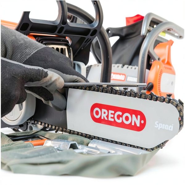 Oregon Universal Chainsaw Field Sharpening Kit, Chainsaw Chain Sharpener with 5/32-Inch (4 mm), 3/16-Inch (4.8 mm), & 7/32-Inch (5.5 mm) Round Files, Flat File, Handle, Filing Guide & Pouch (617067)-6