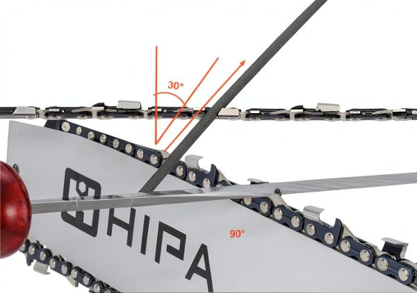 Chainsaw File Hipa 12-Pack Kit with Round & Flat Files, Depth Gauge-4