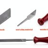 Chainsaw File Hipa 12-Pack Kit with Round & Flat Files, Depth Gauge-7