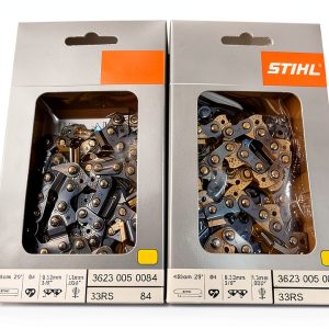 Stihl 33RS-84 2PK, 3/8" .050 Gauge, 84 Drive Links, 25", Rapid Super, Professional Saw Chain, 3623-005-0084-0