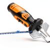 Sharp Pebble Electric Cordless Chainsaw Sharpener Kit - Comes with Chain Saw Sharpener Tool, 4 File Size Sharpening Wheels, Angle Attachment, Wrench & eBook-4