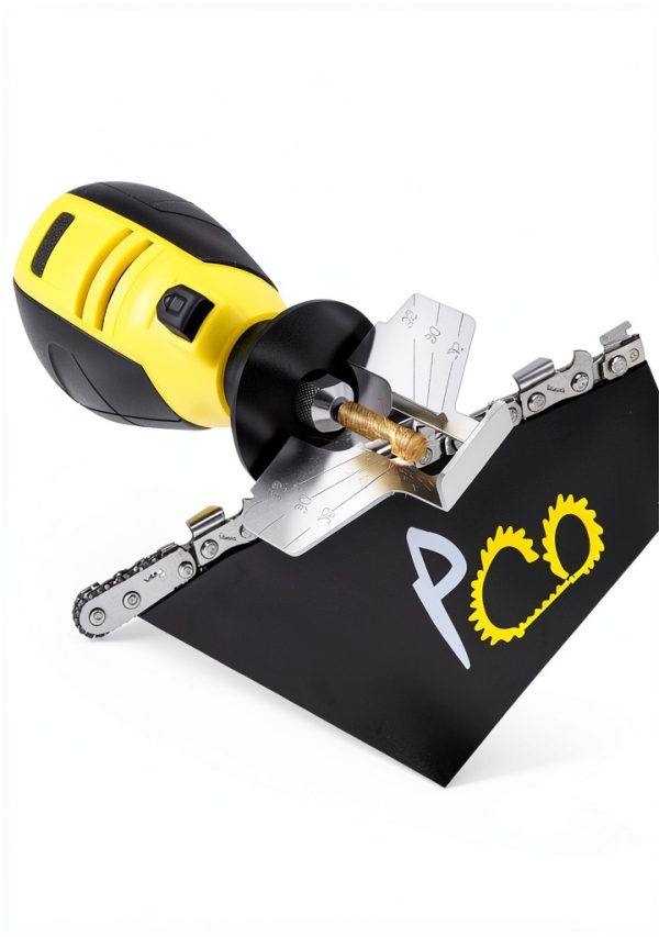 Electric Chainsaw Sharpener Kit with Titanium-Coated Diamond Bits by-4